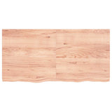 Wall Shelf Light Brown 120x60x(2-4) cm Treated Solid Wood Oak