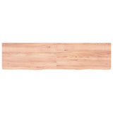 Wall Shelf Light Brown 160x40x(2-4) cm Treated Solid Wood Oak