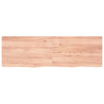 Wall Shelf Light Brown 160x50x(2-4) cm Treated Solid Wood Oak