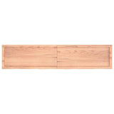 Wall Shelf Light Brown 180x40x(2-4) cm Treated Solid Wood Oak