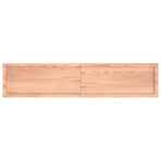 Wall Shelf Light Brown 180x40x(2-4) cm Treated Solid Wood Oak