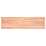 Wall Shelf Light Brown 180x50x(2-6) cm Treated Solid Wood Oak