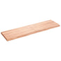 Wall Shelf Light Brown 180x50x(2-6) cm Treated Solid Wood Oak