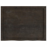 Wall Shelf Dark Brown 80x60x(2-6) cm Treated Solid Wood Oak