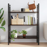 Wall Shelf Dark Brown 100x40x2 cm Treated Solid Wood Oak - Side View