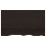 Wall Shelf Dark Brown 100x60x(2-4) cm Treated Solid Wood Oak