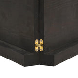 Wall Shelf Dark Brown 120x50x(2-6) cm Treated Solid Wood Oak - Top-Down View