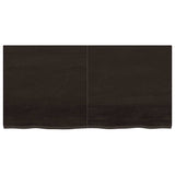 Wall Shelf Dark Brown 120x60x(2-4) cm Treated Solid Wood Oak