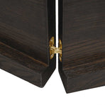 Wall Shelf Dark Brown 140x40x(2-4) cm Treated Solid Wood Oak