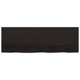 Wall Shelf Dark Brown 180x60x(2-4) cm Treated Solid Wood Oak
