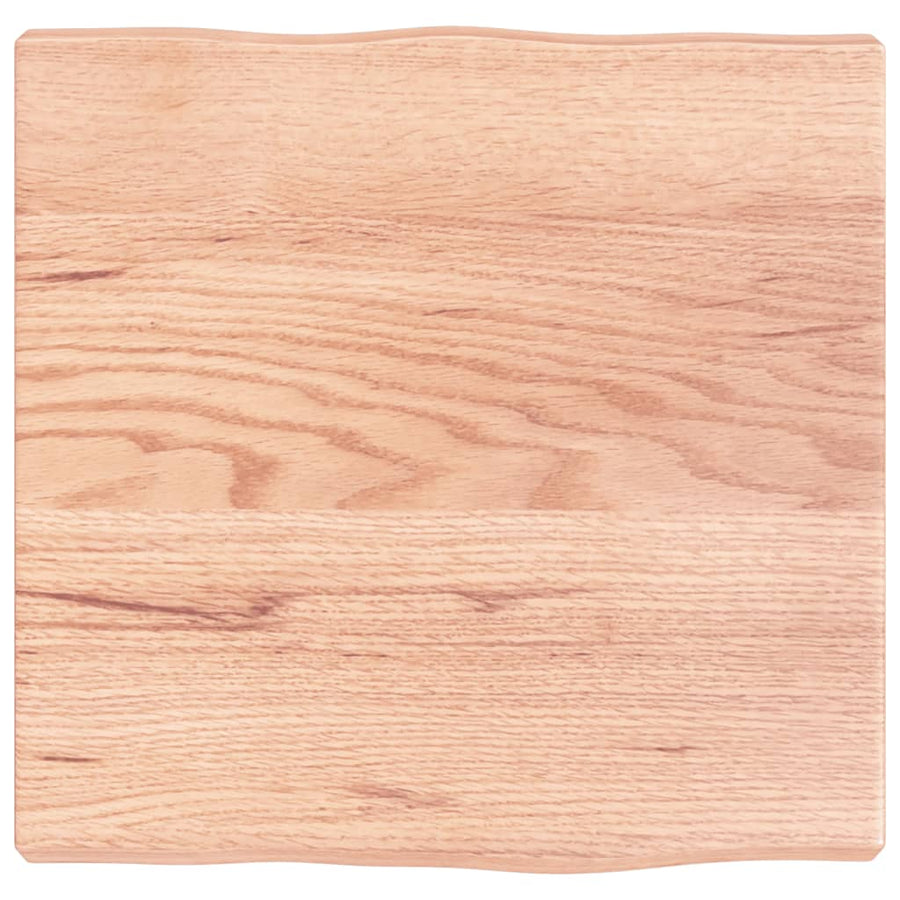 Table Top Light Brown 40x40x(2-4) cm Live Edge