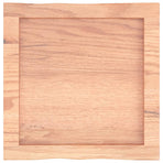 Table Top Light Brown 40x40x(2-4) cm Live Edge