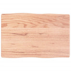 Table Top Light Brown 60x40x(2-4) cm Live Edge