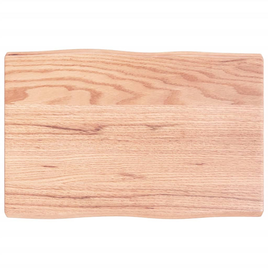 Table Top Light Brown 60x40x(2-4) cm Live Edge