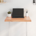 Table Top Light Brown 60x40x(2-4) cm Live Edge