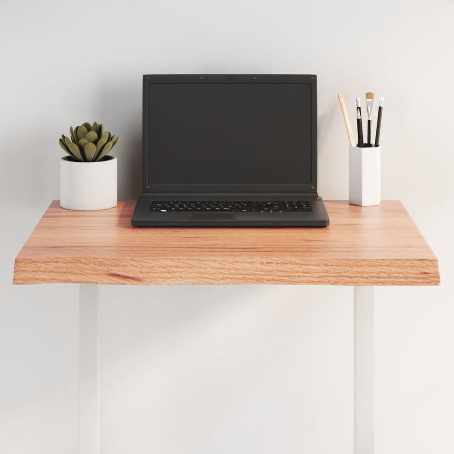 Table Top Light Brown 60x40x(2-4) cm Live Edge