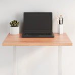 Table Top Light Brown 60x50x2 cm Solid Wood Oak Live Edge