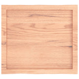 Table Top Light Brown 60x50x(2-4) cm Treated Solid Wood Live Edge - 45-Degree Angle