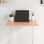 Table Top Light Brown 60x60x2 cm Solid Wood Oak Live Edge