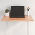 Table Top Light Brown 60x60x2 cm Solid Wood Oak Live Edge