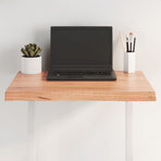 Table Top Light Brown 60x60x(2-4) cm Live Edge