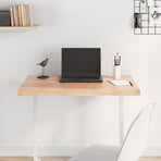 Table Top Light Brown 80x40x(2-4) cm Live Edge