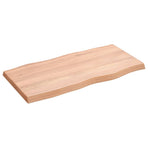 Table Top Light Brown 80x40x(2-4) cm Live Edge