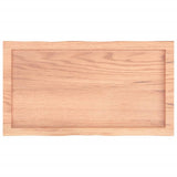Table Top Light Brown 80x40x(2-4) cm Treated Solid Wood Live Edge