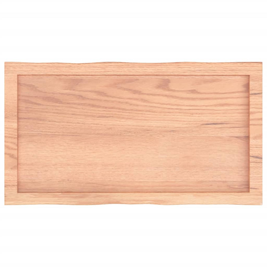 Table Top Light Brown 80x40x(2-4) cm Live Edge