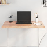 Table Top Light Brown 80x40x(2-4) cm Treated Solid Wood Live Edge