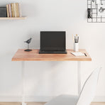 Table Top Light Brown 80x60x2 cm Solid Wood Oak Live Edge