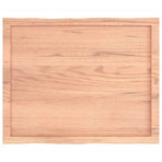 Table Top Light Brown 80x60x(2-6) cm Live Edge