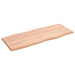 Table Top Light Brown 100x40x2 cm Treated Live Edge