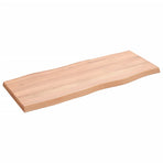 Table Top Light Brown 100x40x(2-4) cm Live Edge
