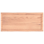Table Top Light Brown 100x40x(2-4) cm Live Edge