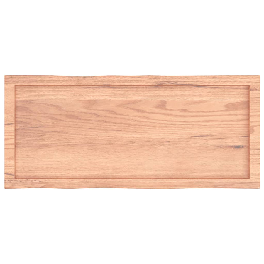 Table Top Light Brown 100x40x(2-4) cm Live Edge
