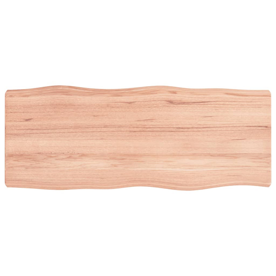 Table Top Light Brown 100x40x(2-6) cm Live Edge