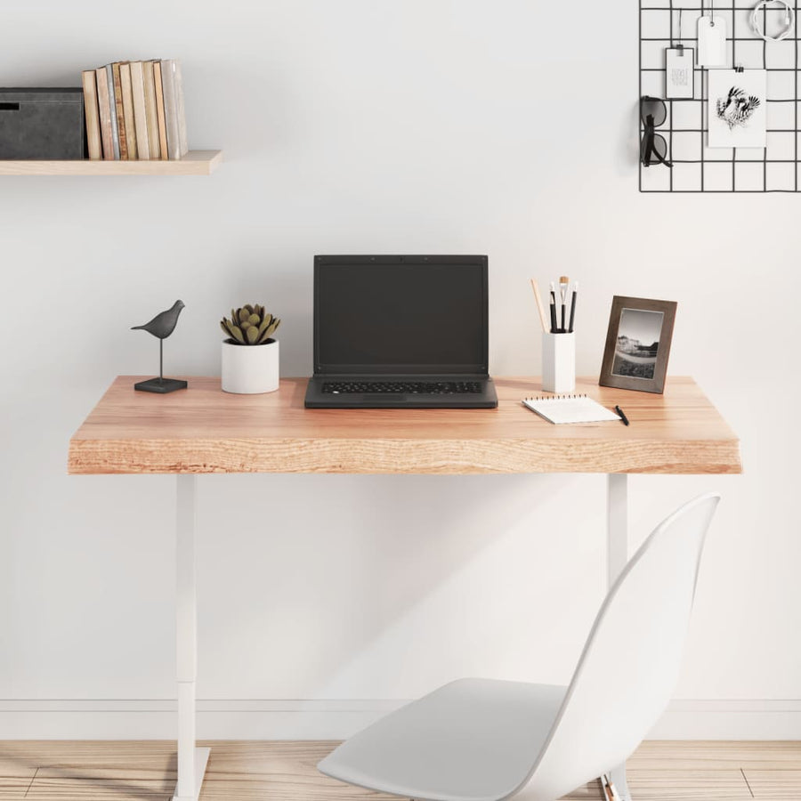 Table Top Light Brown 100x40x(2-6) cm Live Edge