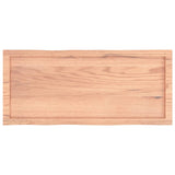 Table Top Light Brown 100x40x(2-6)cm Treated Solid Wood Live Edge