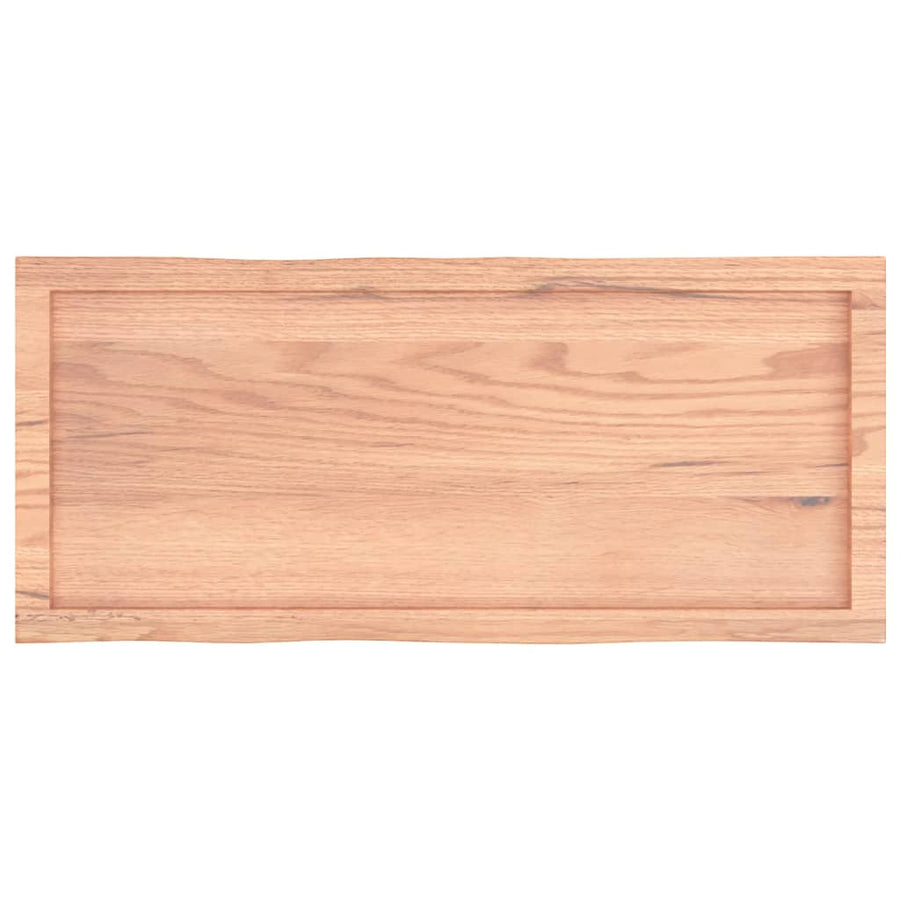 Table Top Light Brown 100x40x(2-6) cm Live Edge