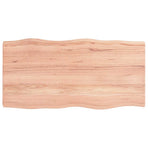 Table Top Light Brown 100x50x(2-6) cm Live Edge