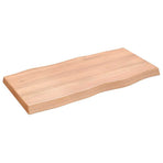 Table Top Light Brown 100x50x(2-6) cm Live Edge