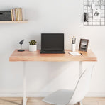 Table Top Light Brown 100x60x(2-4) cm Live Edge