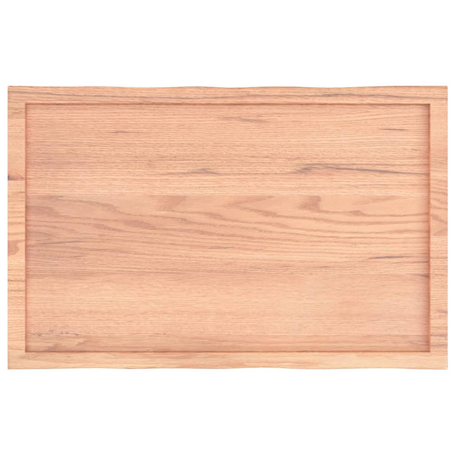 Table Top Light Brown 100x60x(2-4) cm Live Edge