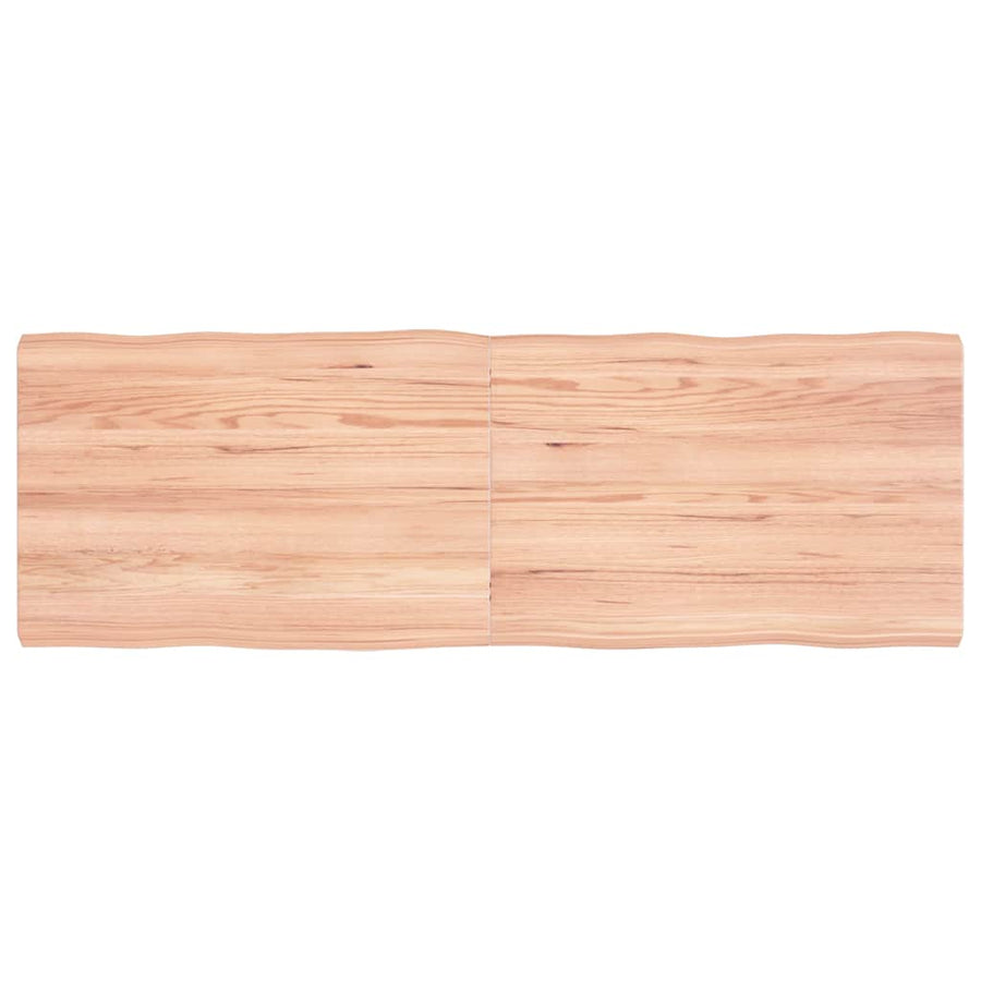 Table Top Light Brown 120x40x(2-4) cm Live Edge