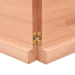 Table Top Light Brown 120x40x(2-4) cm Live Edge