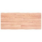 Table Top Light Brown 120x50x(2-4)cm Treated Solid Wood Live Edge