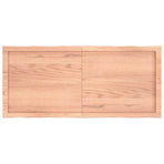 Table Top Light Brown 120x50x(2-4)cm Treated Solid Wood Live Edge