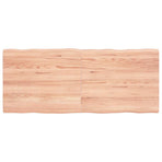 Table Top Light Brown 120x50x(2-4)cm Treated Solid Wood Live Edge