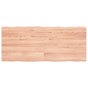 Table Top Light Brown 120x50x(2-4)cm Treated Solid Wood Live Edge